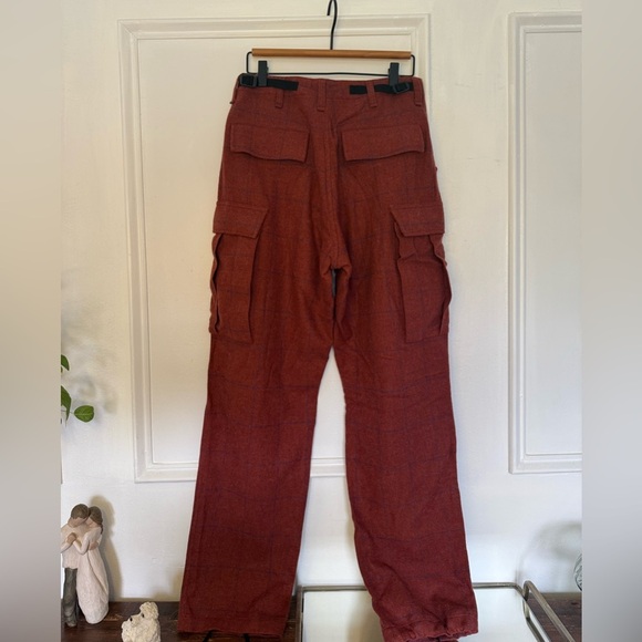 Rag & Bone Red Cargo Pants with Straight Leg - Picture 3 of 10